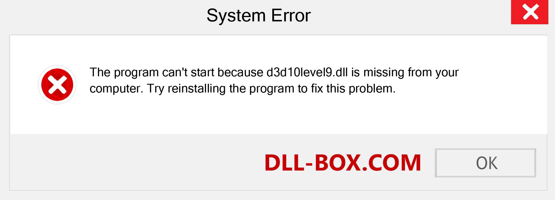  d3d10level9.dll file is missing?. Download for Windows 7, 8, 10 - Fix  d3d10level9 dll Missing Error on Windows, photos, images