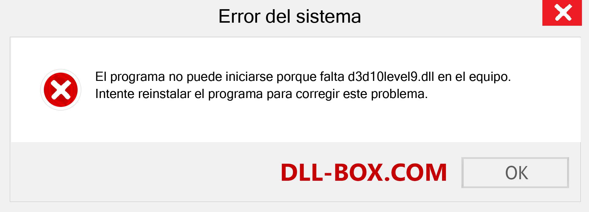 ¿Falta el archivo d3d10level9.dll ?. Descargar para Windows 7, 8, 10 - Corregir d3d10level9 dll Missing Error en Windows, fotos, imágenes